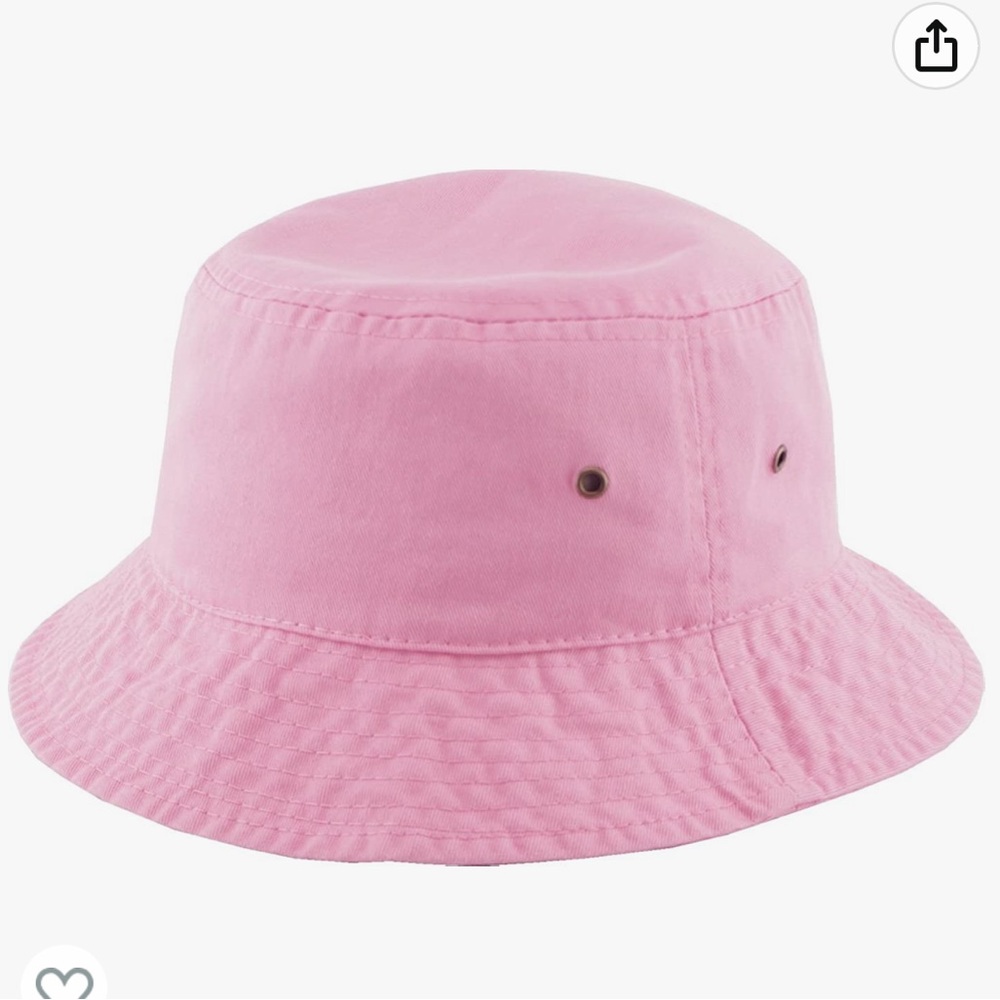 Pink bucket hat